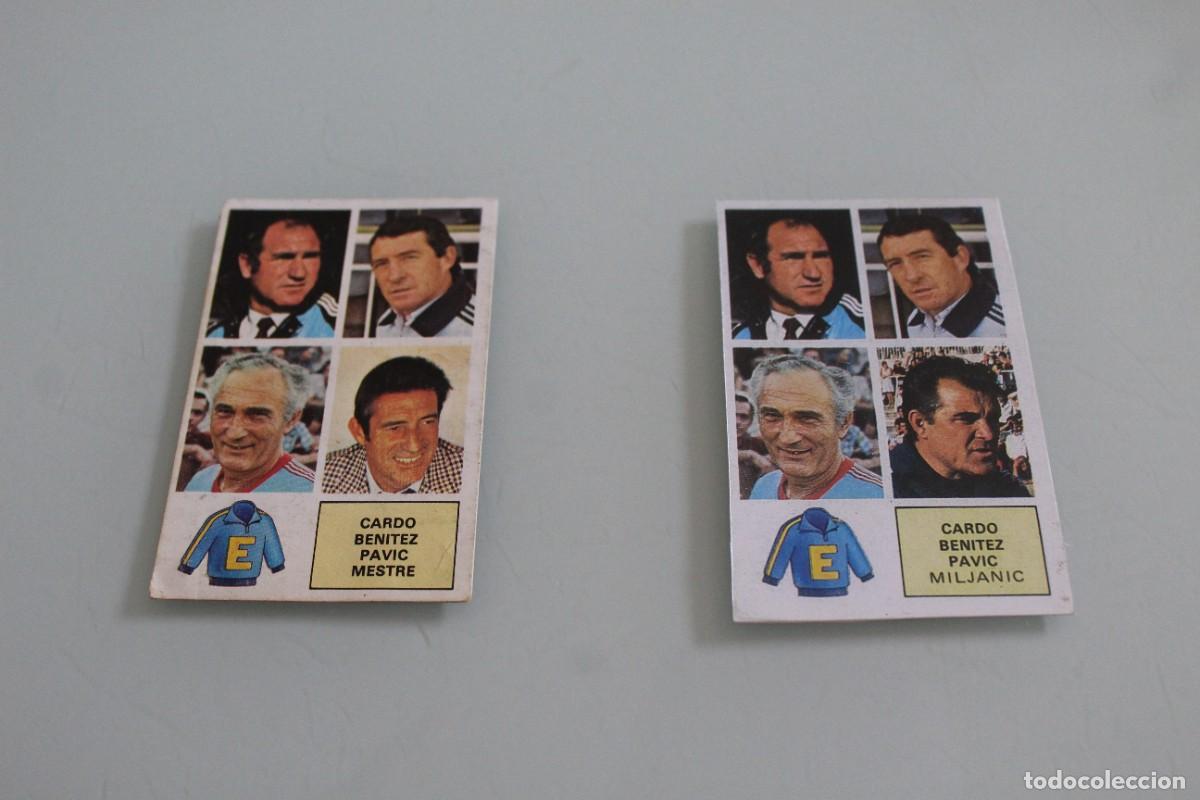 Cromos de F&uacute;tbol: ESTE 82 83 CARDO-BENITEZ-PAVIC-MESTRE, RECUPERADO DE &Aacute;LBUM + REGALO (LEER DESCRIPCI&Oacute;N ANUNCIO)