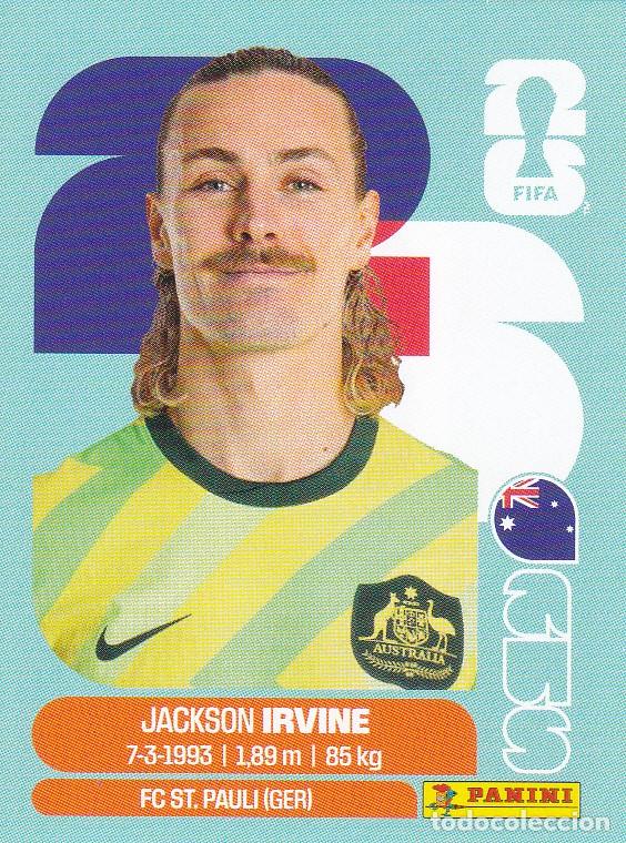 Cromos de F&uacute;tbol: FIFA WORLD CUP 2026 * JACKSON IRVINE N&ordm; 11 * DE AUSTRALIA - NUEVO DE SOBRE (A-18)