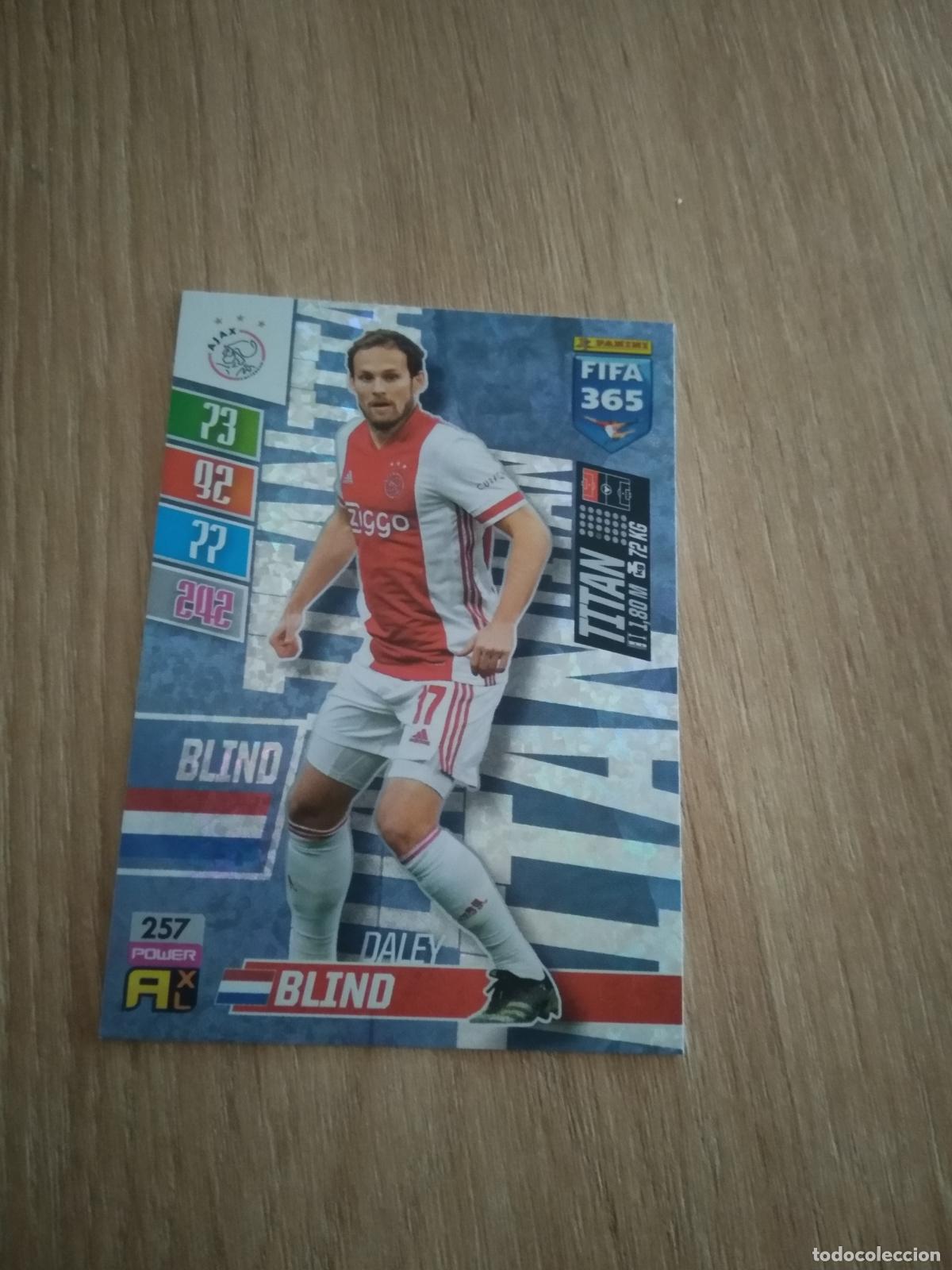 Cromos de F&uacute;tbol: 257 BLIND AJAX CROMO FUTBOL PANINI ADRENALYN 21-22 FIFA 365 2021-2022
