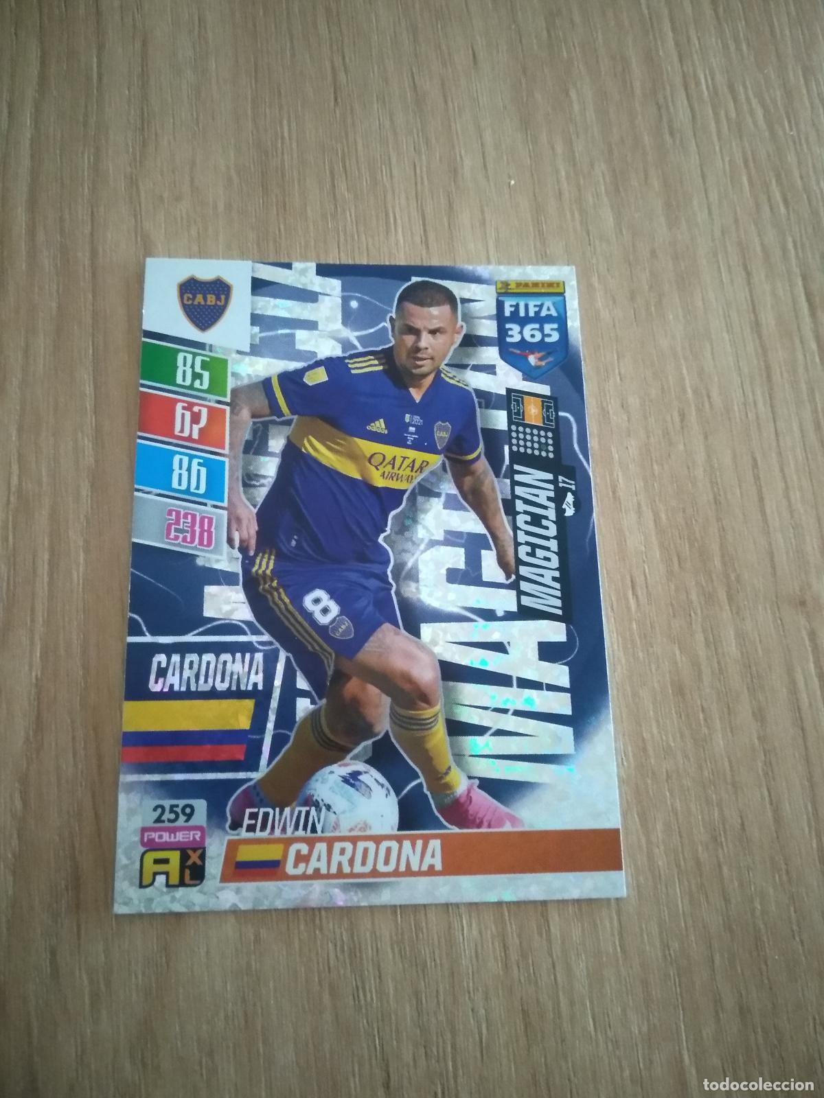 Cartes &agrave; collectionner de Football: 259 EDWIN CARDONA BOCA JUNIORS CROMO FUTBOL PANINI ADRENALYN 21-22 FIFA 365 2021-2022