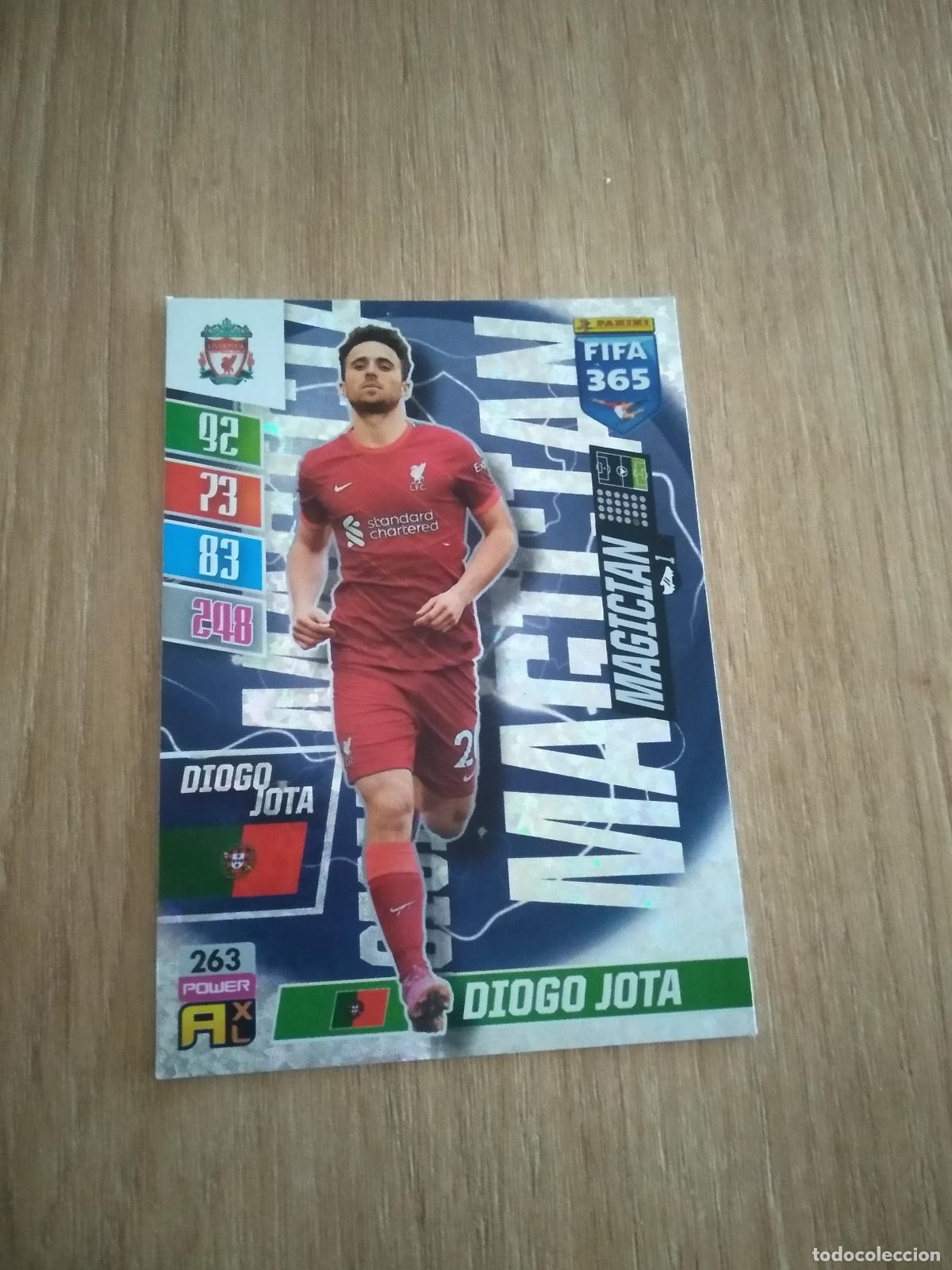 Fu&szlig;ball-Sticker: 263 DIOGO JOTA LIVERPOOL CROMO FUTBOL PANINI ADRENALYN 21-22 FIFA 365 2021-2022