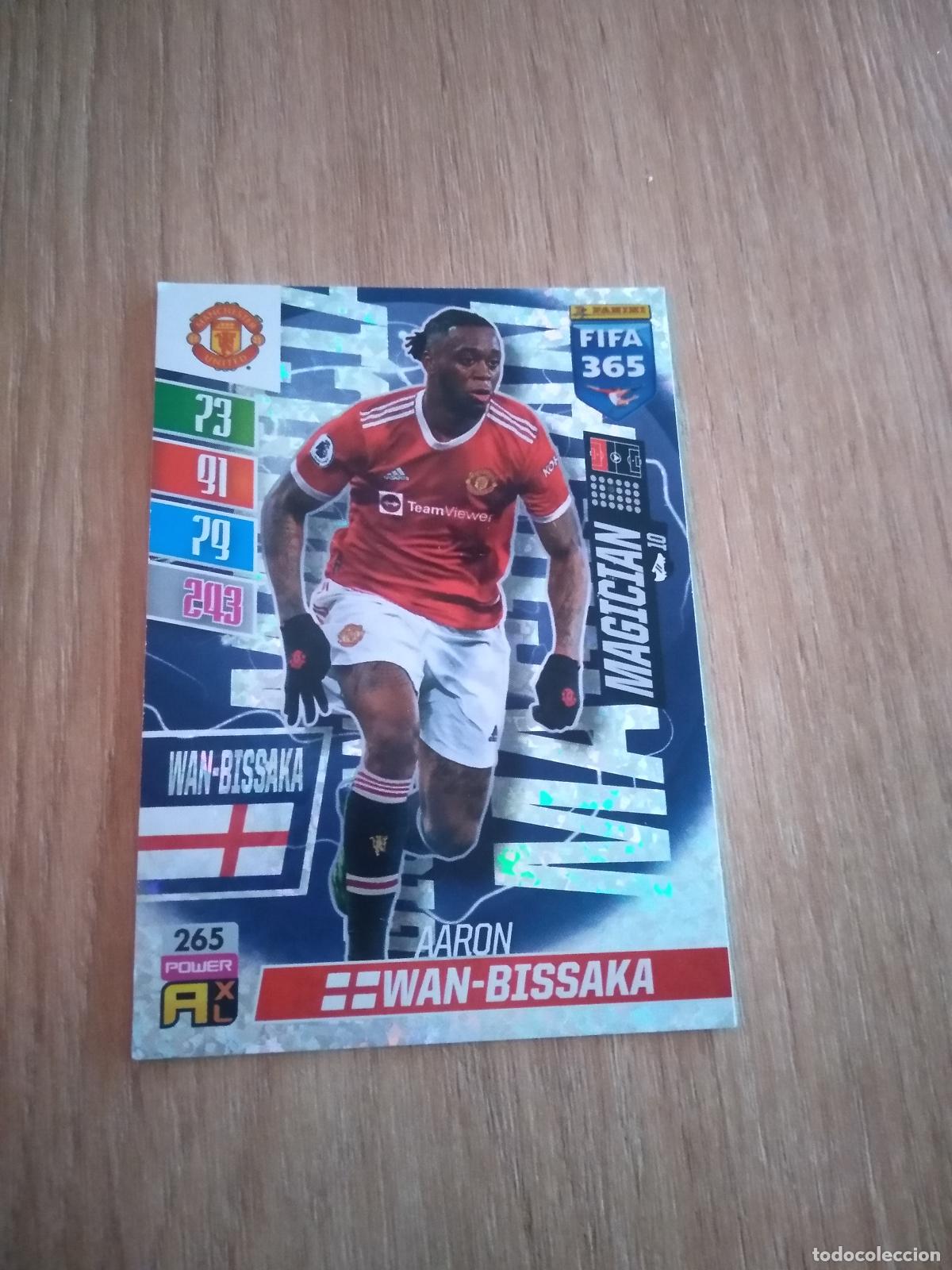 Fu&szlig;ball-Sticker: 265 WAN-BISSAKA MANCHESTER UNITED CROMO FUTBOL PANINI ADRENALYN 21-22 FIFA 365 2021-2022