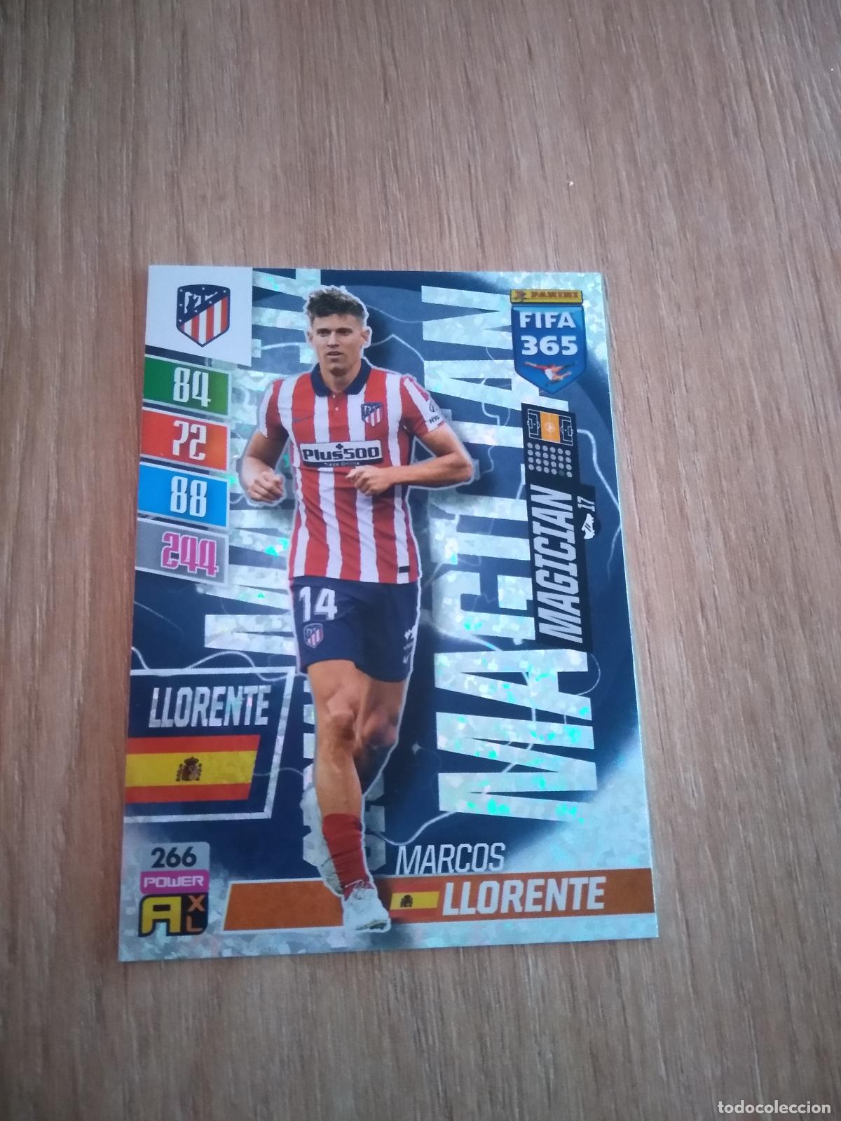 Football Stickers: 266 MARCOS LLORENTE ATLETICO DE MADRID CROMO FUTBOL PANINI ADRENALYN 21-22 FIFA 365 2021-2022