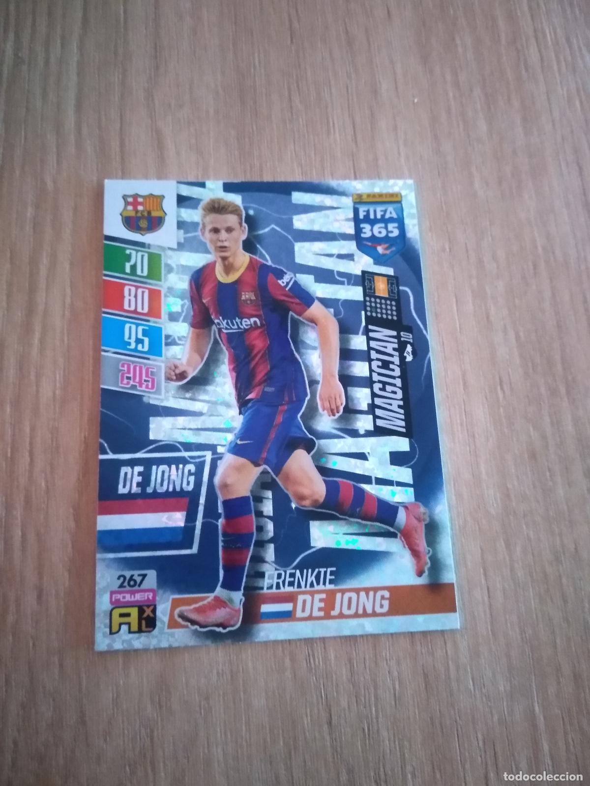Football Stickers: 267 DE JONG BARCELONA BAR&Ccedil;A CROMO FUTBOL PANINI ADRENALYN 21-22 FIFA 365 2021-2022