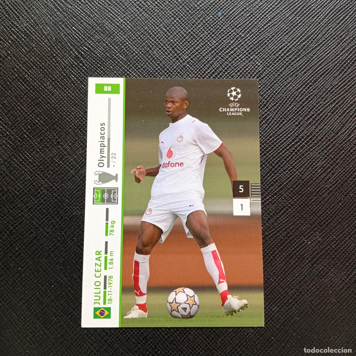 Football Stickers: 88 JULIO CEZAR OLYMPIACOS PANINI TRADING CARDS UEFA CHAMPIONS LEAGUE 2007 2008 - (MD2002-2) PG41