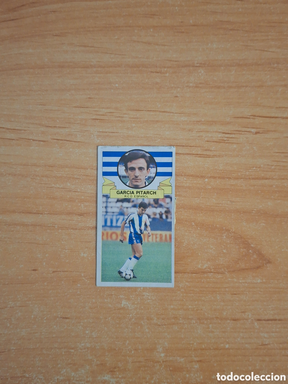 Football Stickers: Este 85 86 garcia pitarch espa&ntilde;ol doble 8 fichaje despegado ver fotos