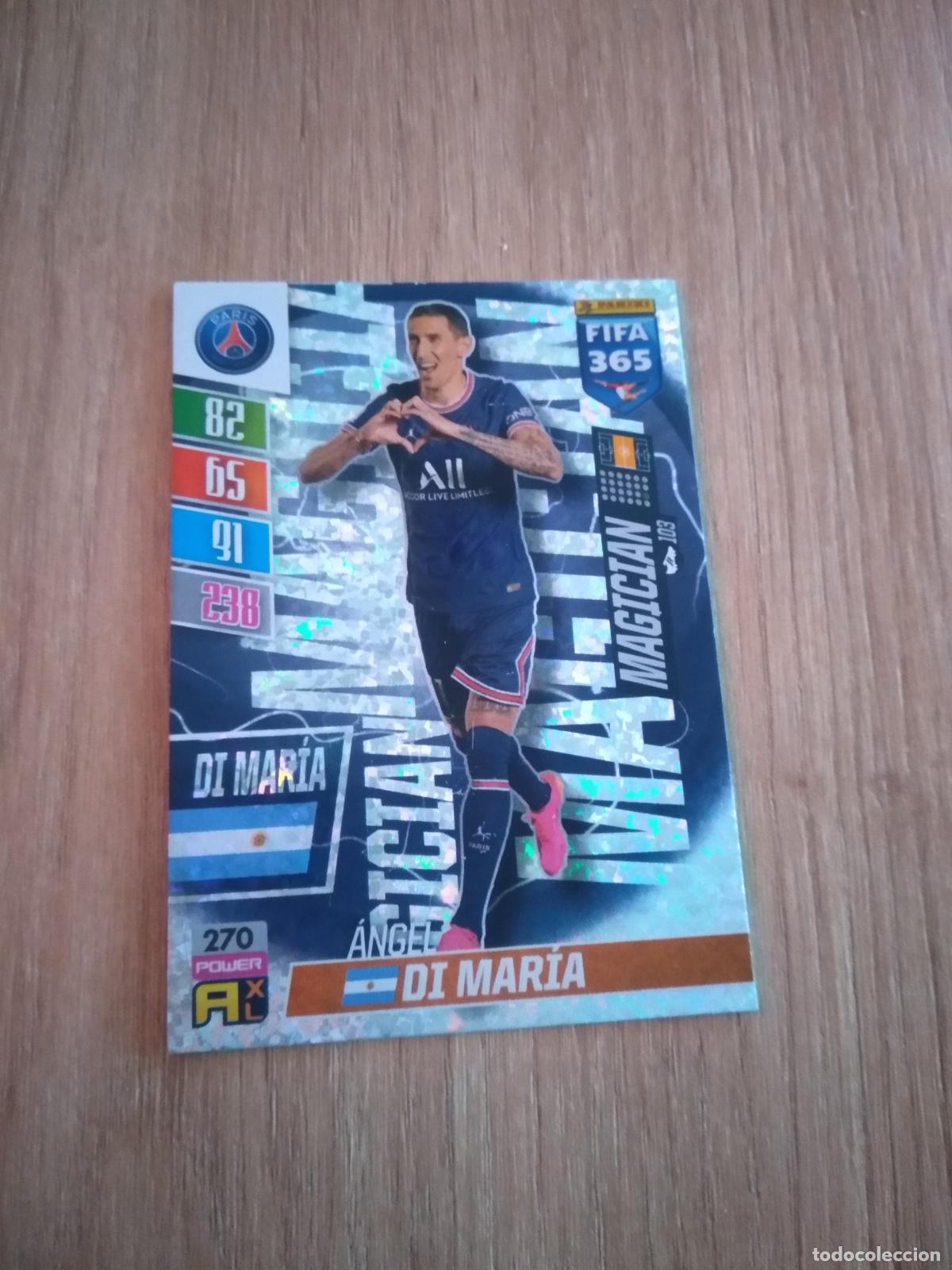 Football Stickers: 270 DI MARIA PARIS SAINT GERMAIN CROMO FUTBOL PANINI ADRENALYN 21-22 FIFA 365 2021-2022