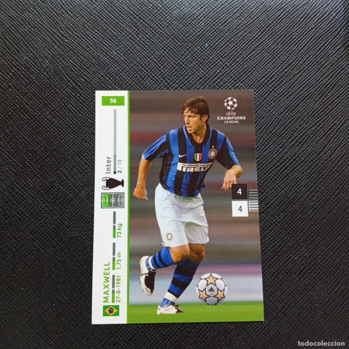 Football Stickers: 56 MAXWELL INTER MILAN PANINI TRADING CARDS UEFA CHAMPIONS LEAGUE 2007 2008 - (MD2002-2) PG41