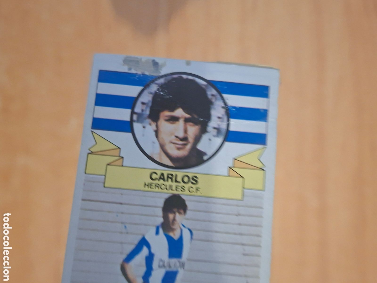 Football Stickers: Este 85 86 carlos h&eacute;rcules pintado mal estado por arriba 15 fichaje despegado ver fotos