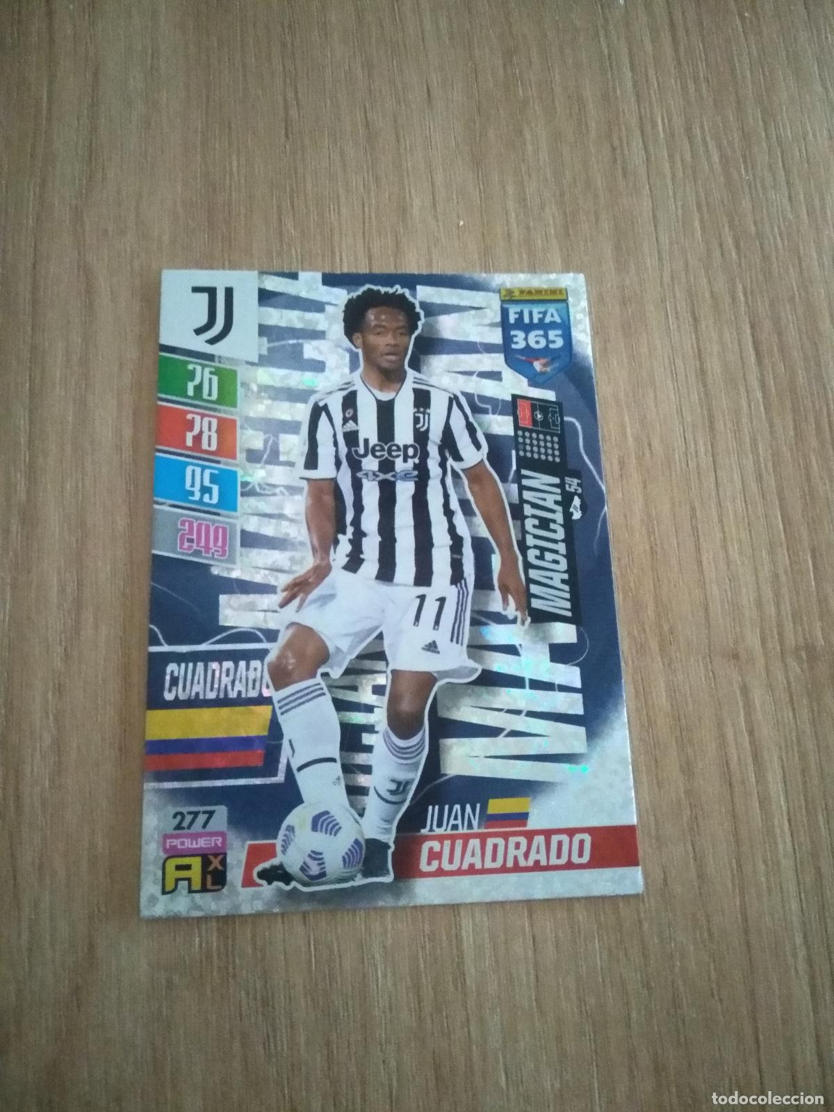Football Stickers: 277 CUADRADO JUVENTUS TURIN CROMO FUTBOL PANINI ADRENALYN 21-22 FIFA 365 2021-2022