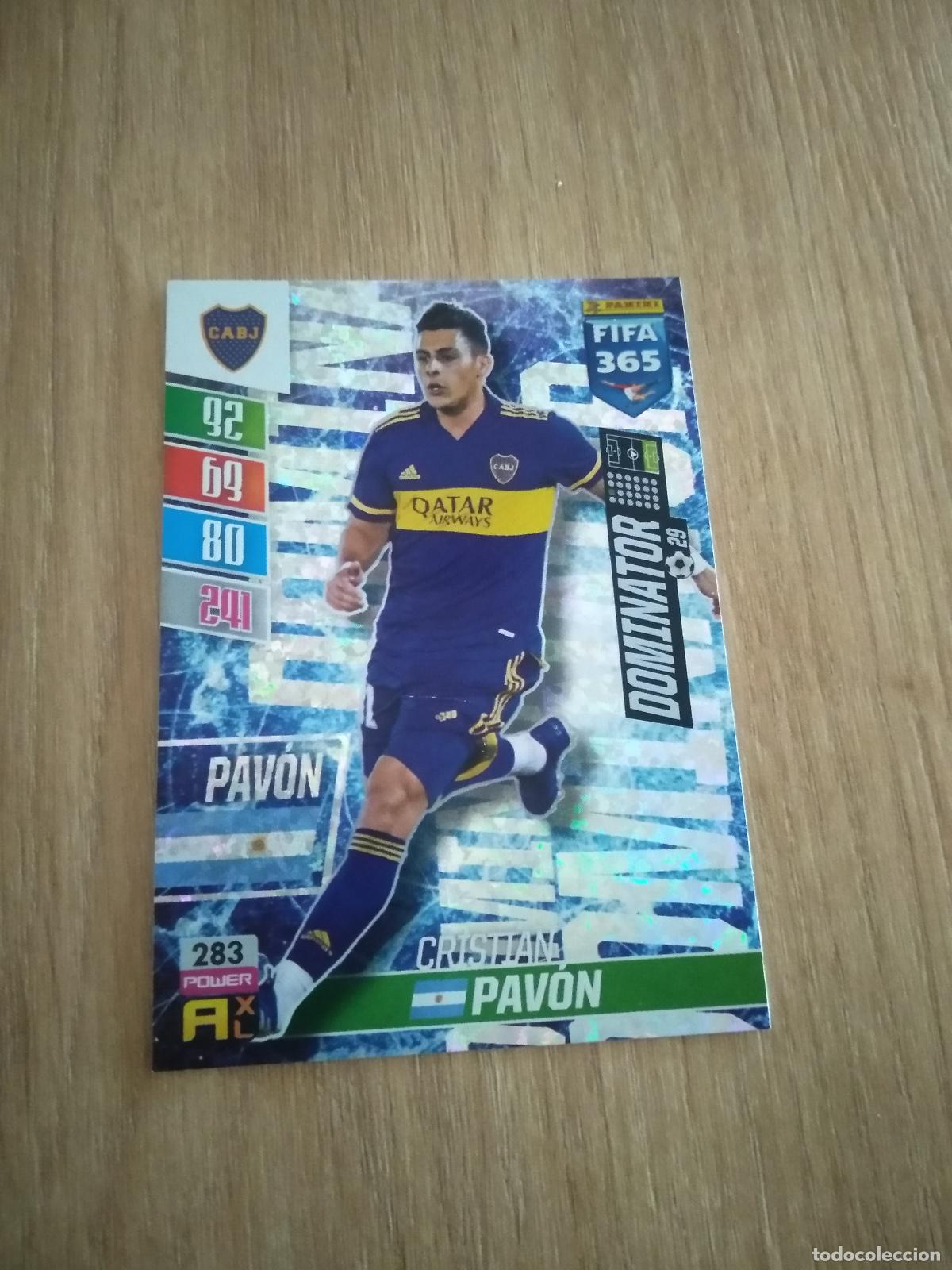 Cromos de F&uacute;tbol: 283 CRISTIAN PAVON BOCA JUNIORS CROMO FUTBOL PANINI ADRENALYN 21-22 FIFA 365 2021-2022