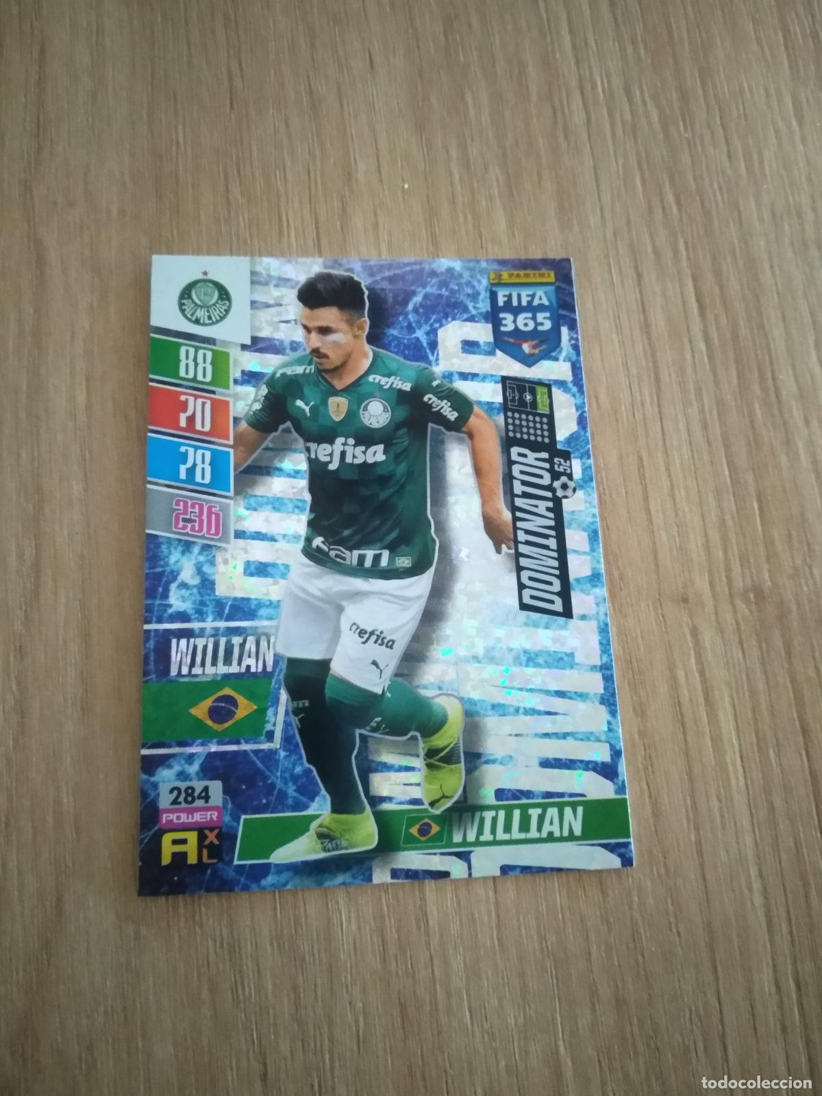 Cromos de F&uacute;tbol: 284 WILLIAN PALMEIRAS CROMO FUTBOL PANINI ADRENALYN 21-22 FIFA 365 2021-2022