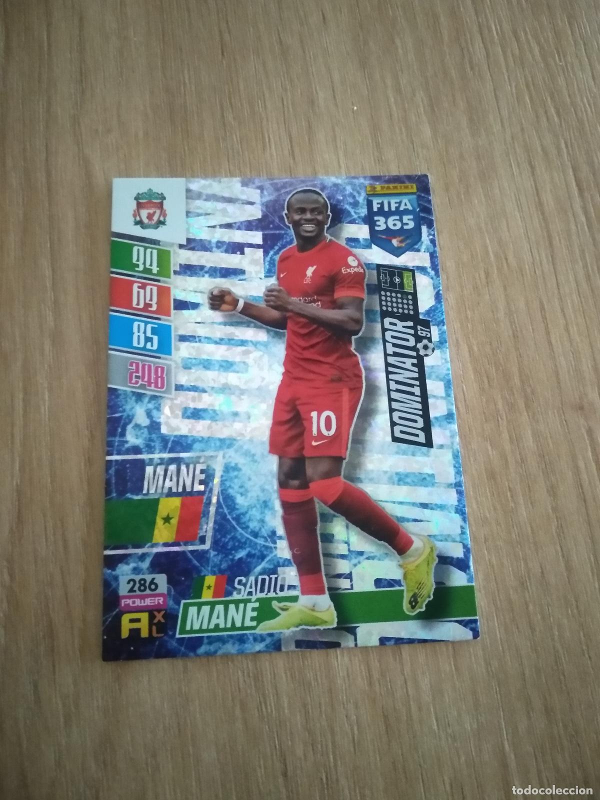 Football Stickers: 286 SADIO MANE LIVERPOOL CROMO FUTBOL PANINI ADRENALYN 21-22 FIFA 365 2021-2022