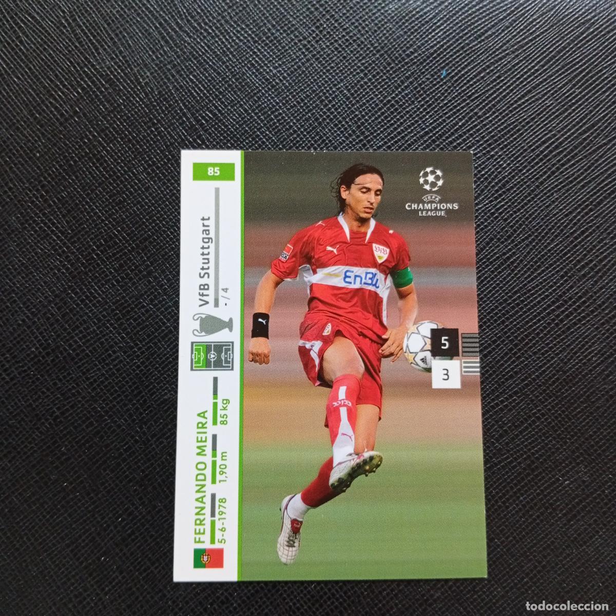Football Stickers: 85 FERNANDO MEIRA STUTTGART PANINI TRADING CARDS UEFA CHAMPIONS LEAGUE 2007 2008 - (MD2002-2) PG42