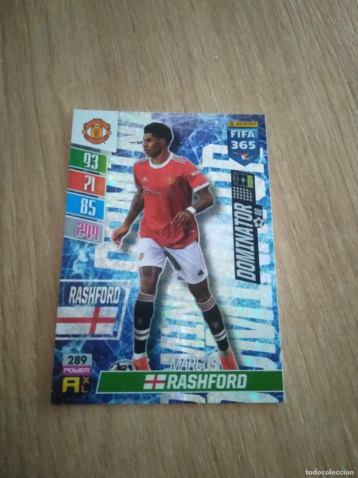 Football Stickers: 289 RASHFORD MANCHESTER UNITED CROMO FUTBOL PANINI ADRENALYN 21-22 FIFA 365 2021-2022