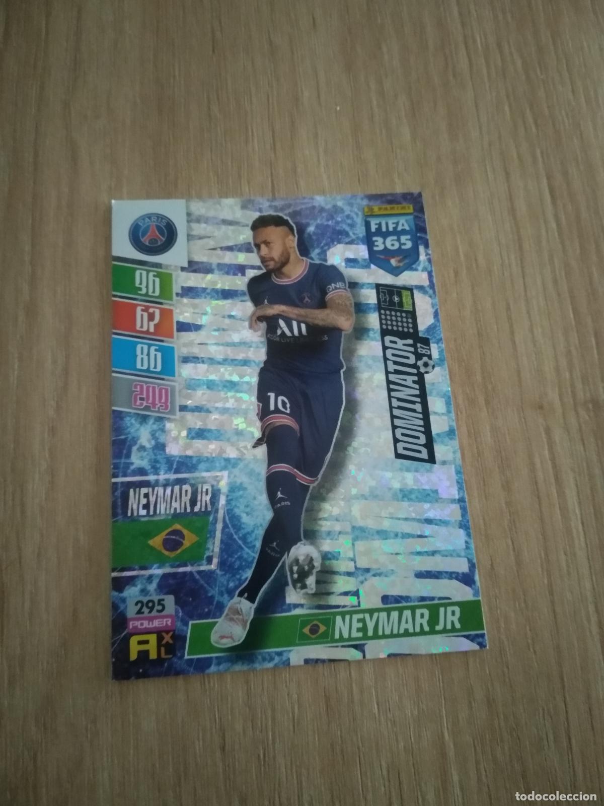 Cromos de F&uacute;tbol: 295 NEYMAR PARIS SAINT GERMAIN PSG CROMO FUTBOL PANINI ADRENALYN 21-22 FIFA 365 2021-2022