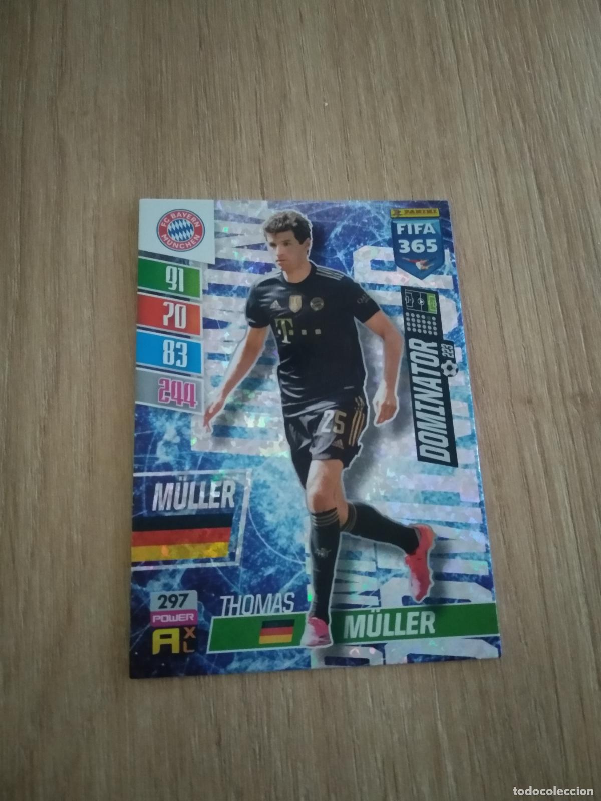 Cromos de F&uacute;tbol: 297 MULLER BAYERN MUNICH CROMO FUTBOL PANINI ADRENALYN 21-22 FIFA 365 2021-2022