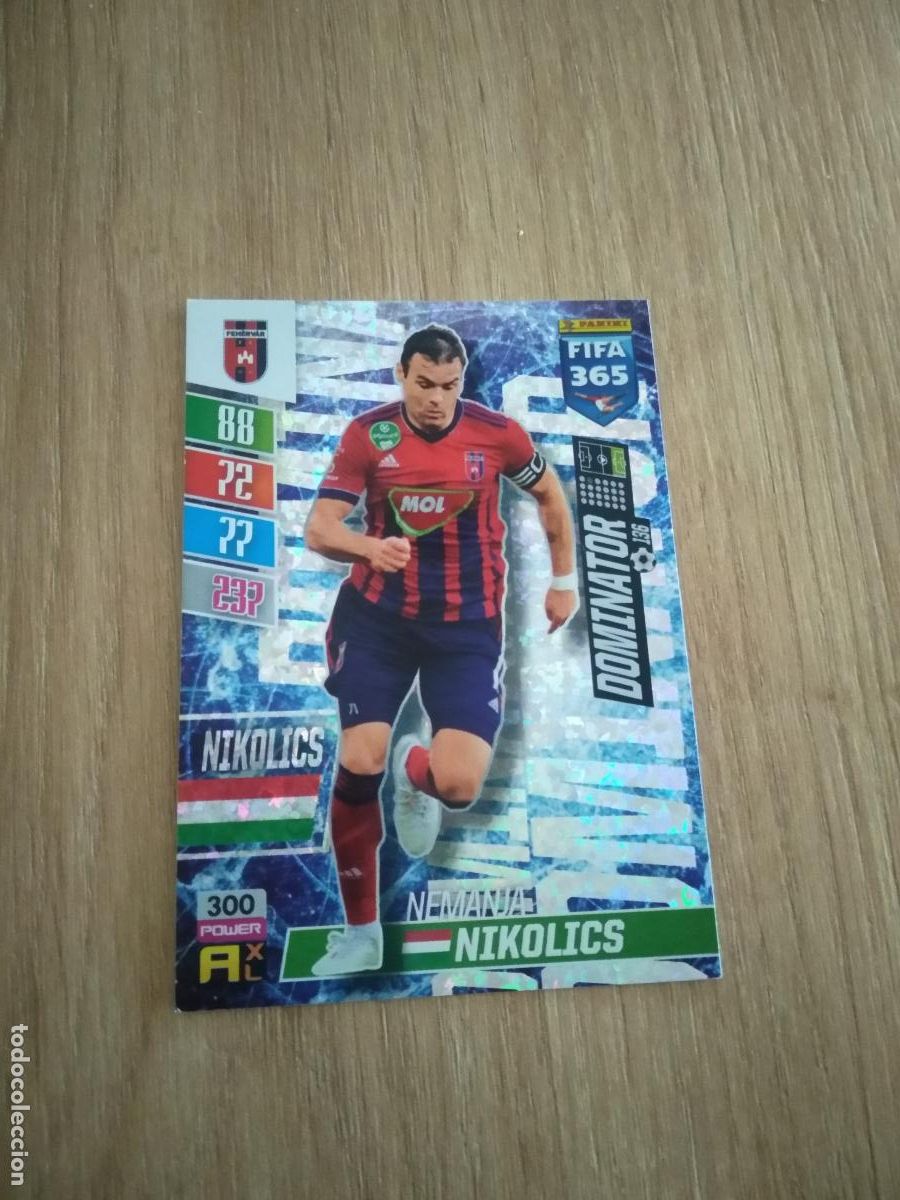 Cromos de F&uacute;tbol: 300 NEMANJA NIKOLICS FEHERVAR CROMO FUTBOL PANINI ADRENALYN 21-22 FIFA 365 2021-2022