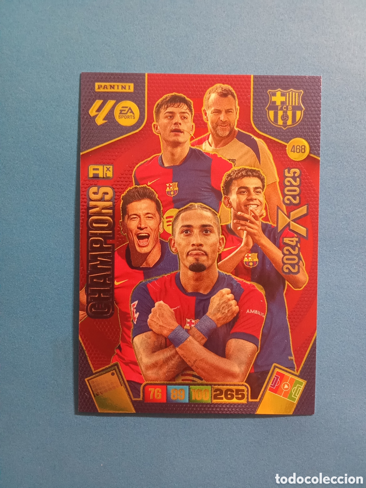 Cromos de F&uacute;tbol: CROMO CHAMPIONS 468 BARCELONA ADRENALYN 25-26
