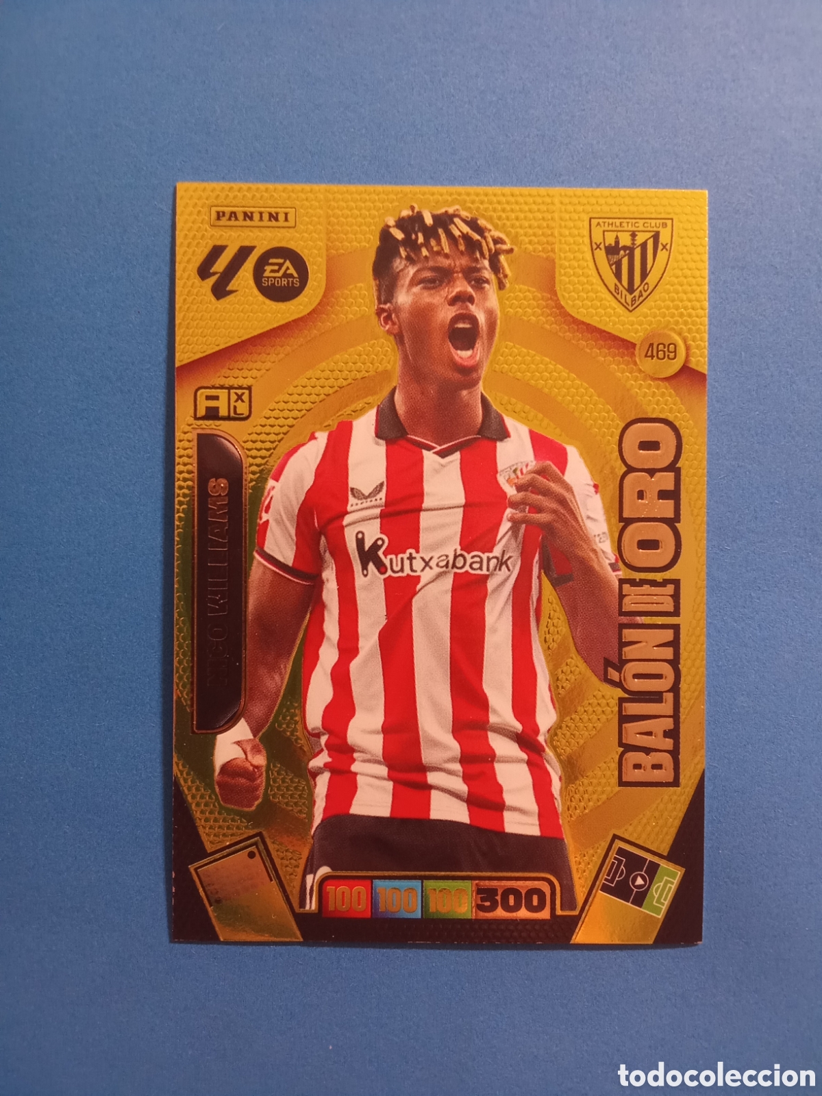 Cromos de F&uacute;tbol: CROMO BALON DE ORO 469 NICO WILLIAMS ATHLETIC ADRENALYN 25-26