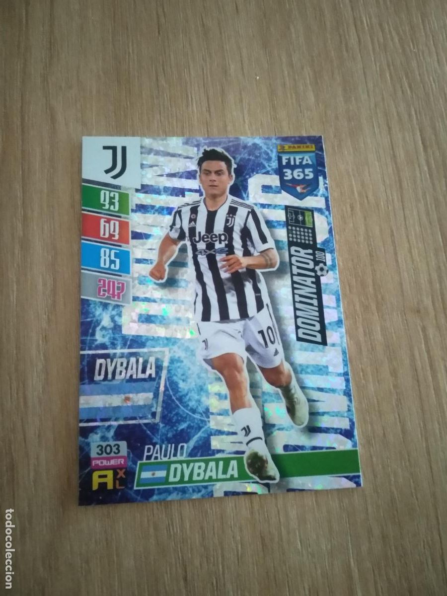 Cromos de F&uacute;tbol: 303 DYBALA JUVENTUS TURIN CROMO FUTBOL PANINI ADRENALYN 21-22 FIFA 365 2021-2022