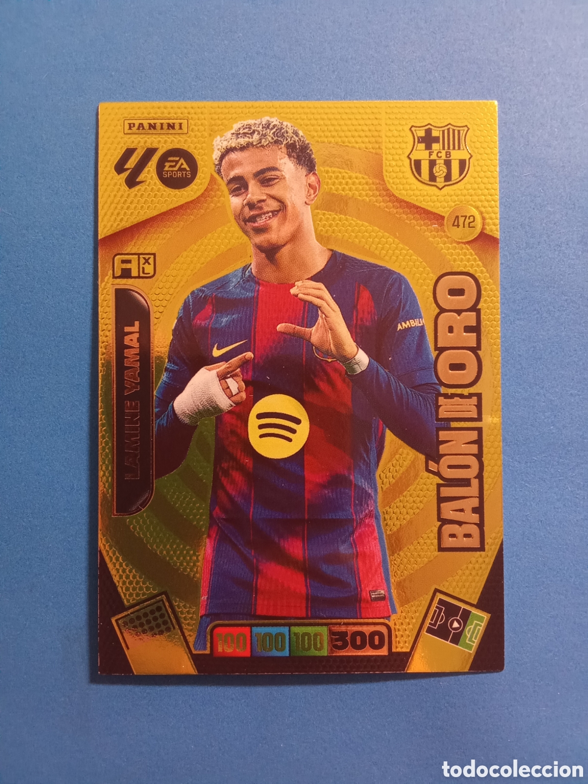 Cartes &agrave; collectionner de Football: CROMO BALON DE ORO 472 LAMINE YAMAL BARCELONA ADRENALYN 25-26