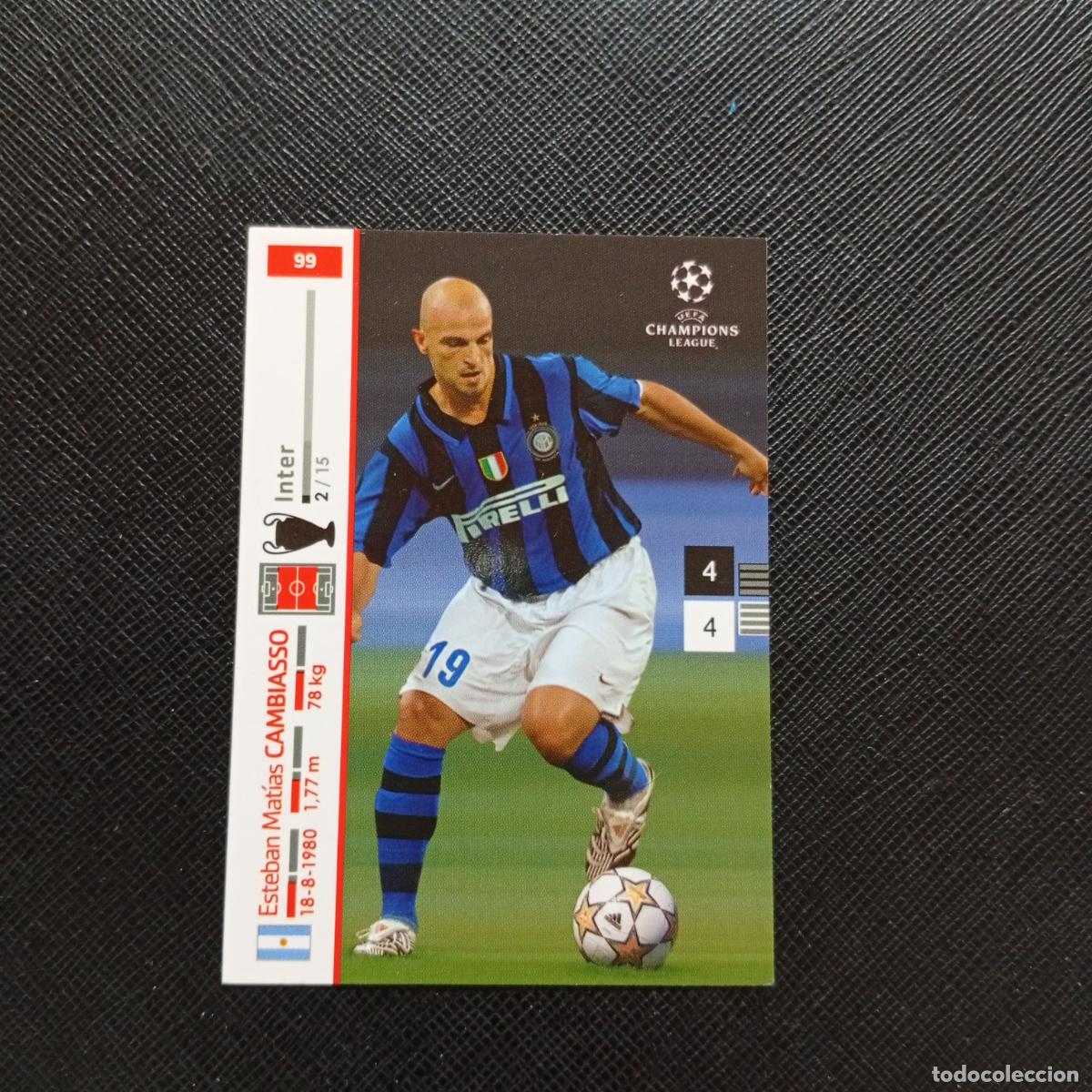 Cromos de F&uacute;tbol: 99 CAMBIASSO INTER MILAN PANINI TRADING CARDS UEFA CHAMPIONS LEAGUE 2007 2008 - (MD2002-2) PG43