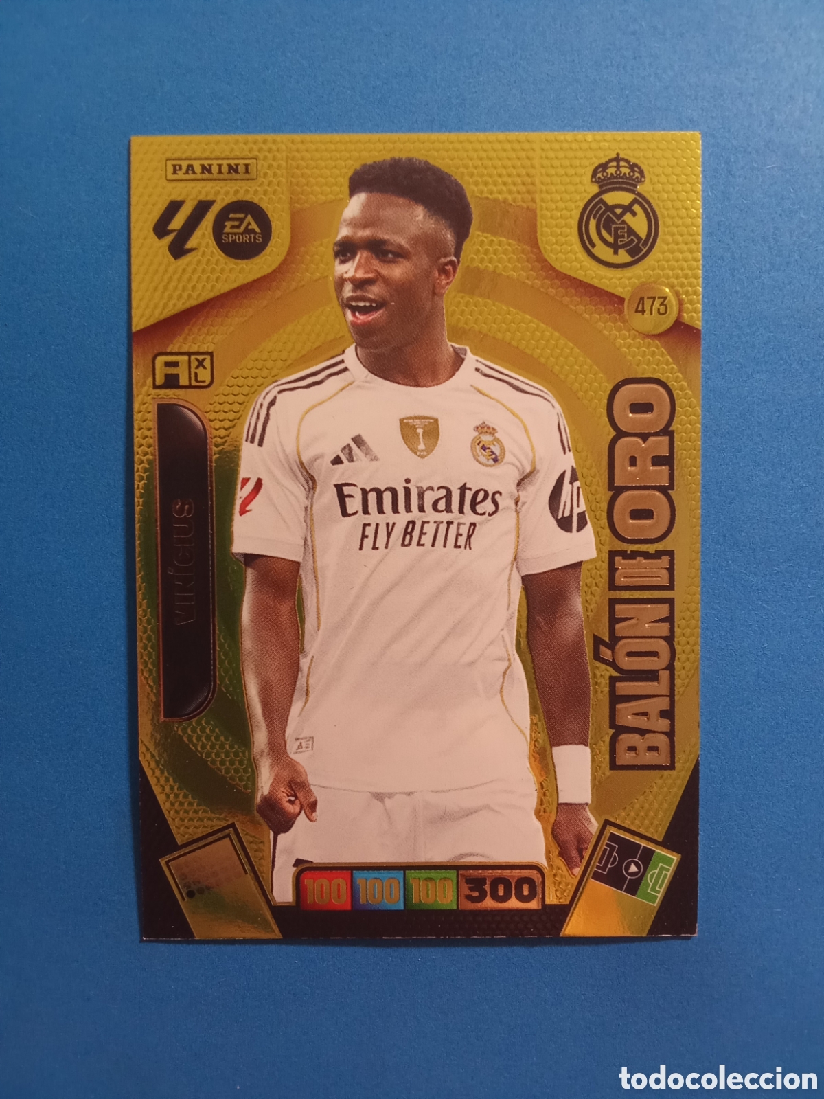 Cromos de F&uacute;tbol: CROMO BALON DE ORO 473 VINICIUS REAL MADRID ADRENALYN 25-26