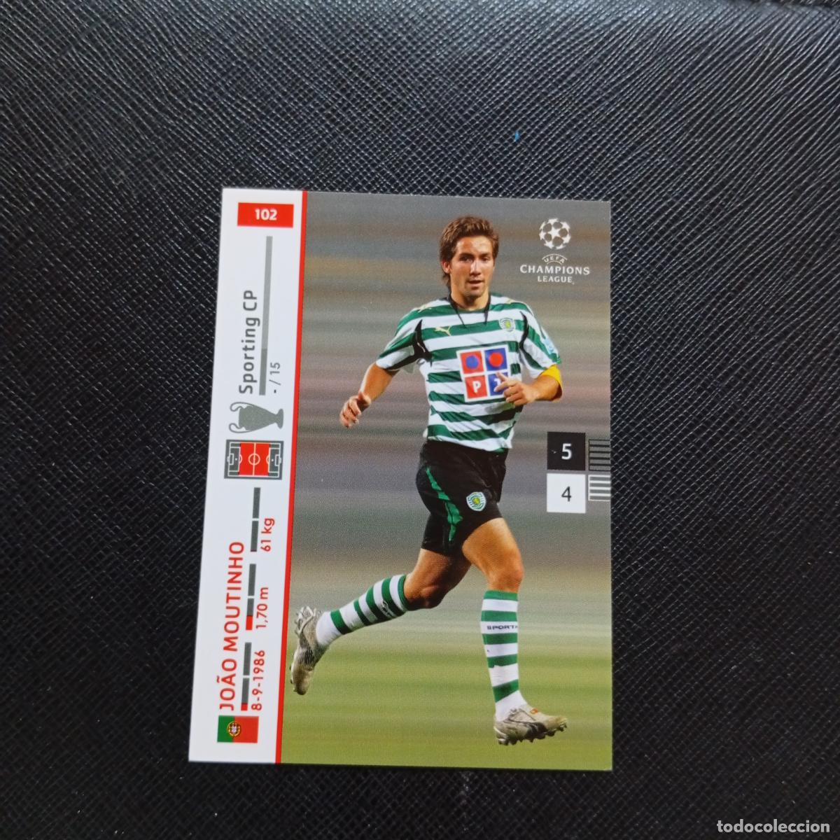 Cromos de F&uacute;tbol: 102 JOAO MOUTINHO SPORTING PANINI TRADING CARDS UEFA CHAMPIONS LEAGUE 2007 2008 - (MD2002-2) PG43