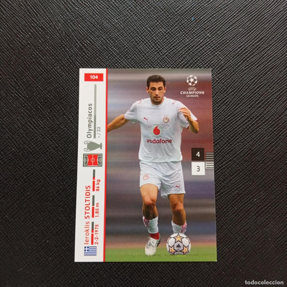 Cromos de F&uacute;tbol: 104 STOLTIDIS OLYMPIACOS PANINI TRADING CARDS UEFA CHAMPIONS LEAGUE 2007 2008 - (MD2002-2) PG44