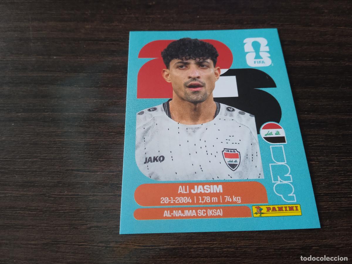 Cromos de F&uacute;tbol: Cromo Mundial Futbol 2026 Panini canada usa Mexico IRAQ Ali Jasim IRQ 12