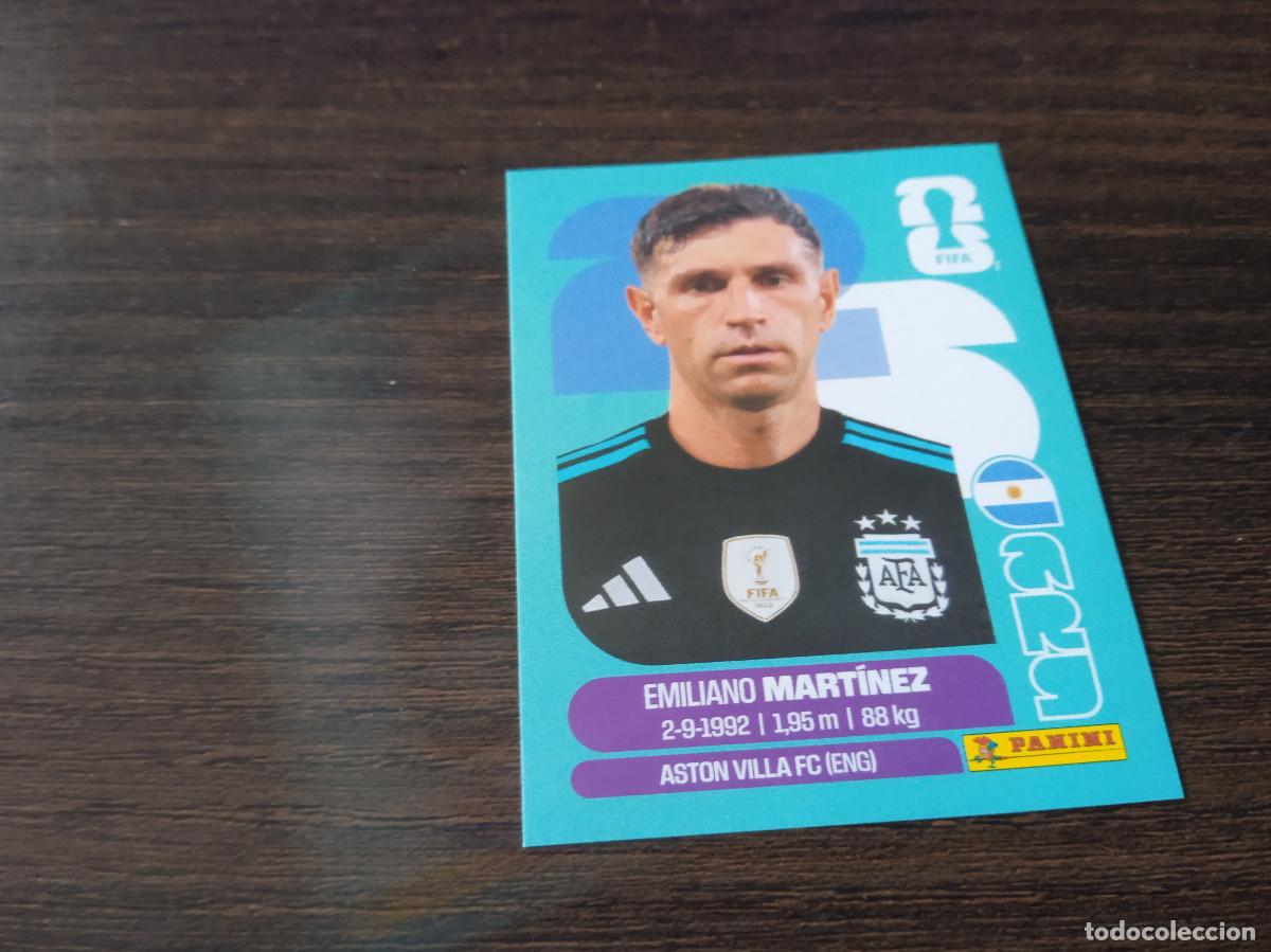 Cromos de F&uacute;tbol: Cromo Mundial Futbol 2026 Panini canada usa Mexico Argentina Emiliano Martinez ARG 2
