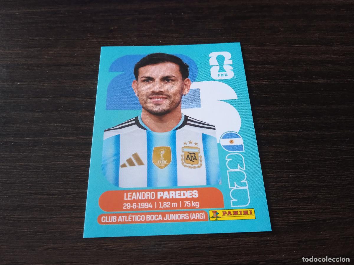 Cromos de F&uacute;tbol: Cromo Mundial Futbol 2026 Panini canada usa Mexico Argentina leandro Paredes ARG 12