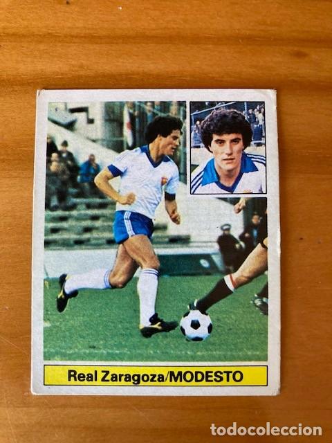Cromos de f&uacute;tbol: MODESTO ZARAGOZA 81-82 ESTE NUNCA PEGADO