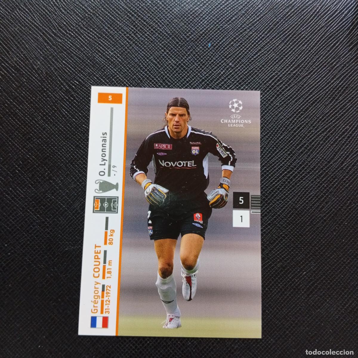 Cromos de F&uacute;tbol: 5 COUPET LYON PANINI TRADING CARDS UEFA CHAMPIONS LEAGUE 2007 2008 - (MD2002-2) PG45