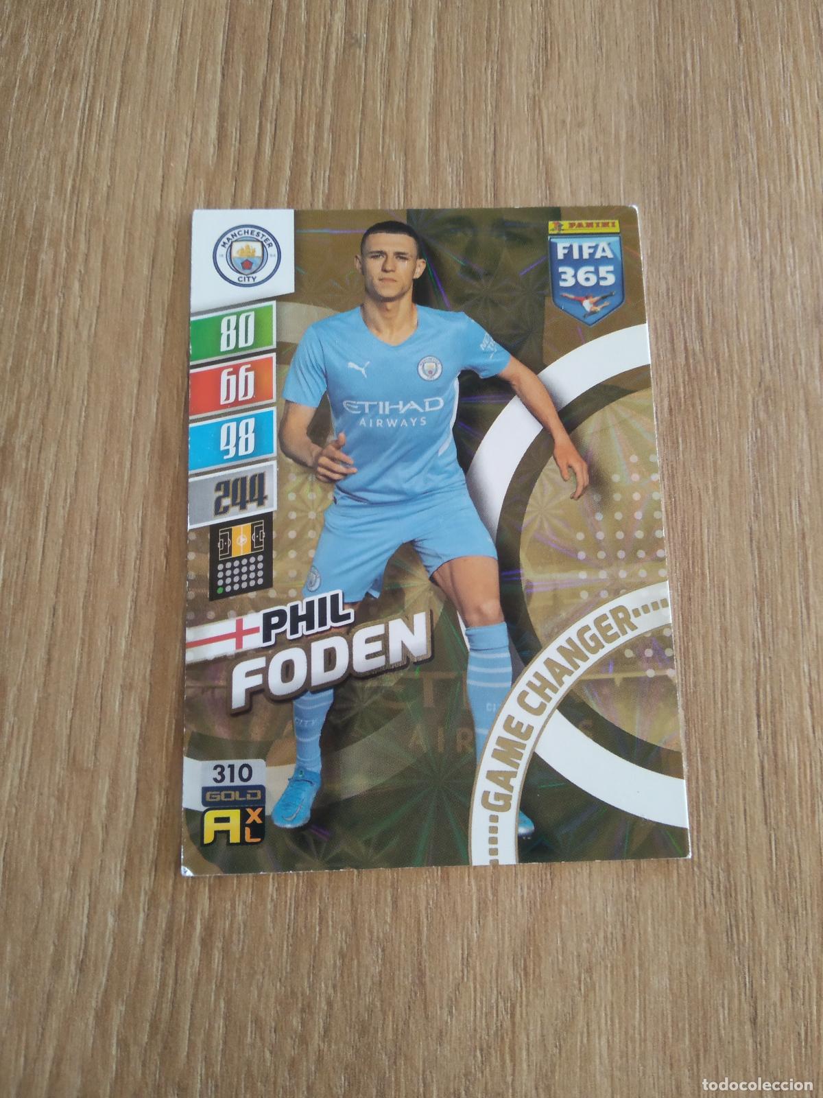 Cromos de F&uacute;tbol: 310 FODEN MANCHESTER CITY CROMO FUTBOL PANINI ADRENALYN 21-22 FIFA 365 2021-2022