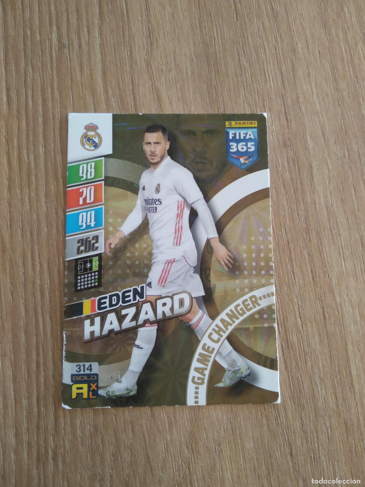 Cromos de F&uacute;tbol: 314 HAZARD REAL MADRID CROMO FUTBOL PANINI ADRENALYN 21-22 FIFA 365 2021-2022