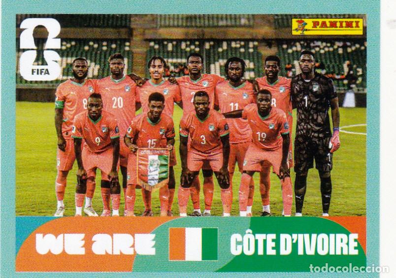 Cromos de F&uacute;tbol: FIFA WORLD CUP 2026 * EQUIPO N&ordm; 13 * DE COSTA DE MARFIL - NUEVO DE SOBRE (A-18)