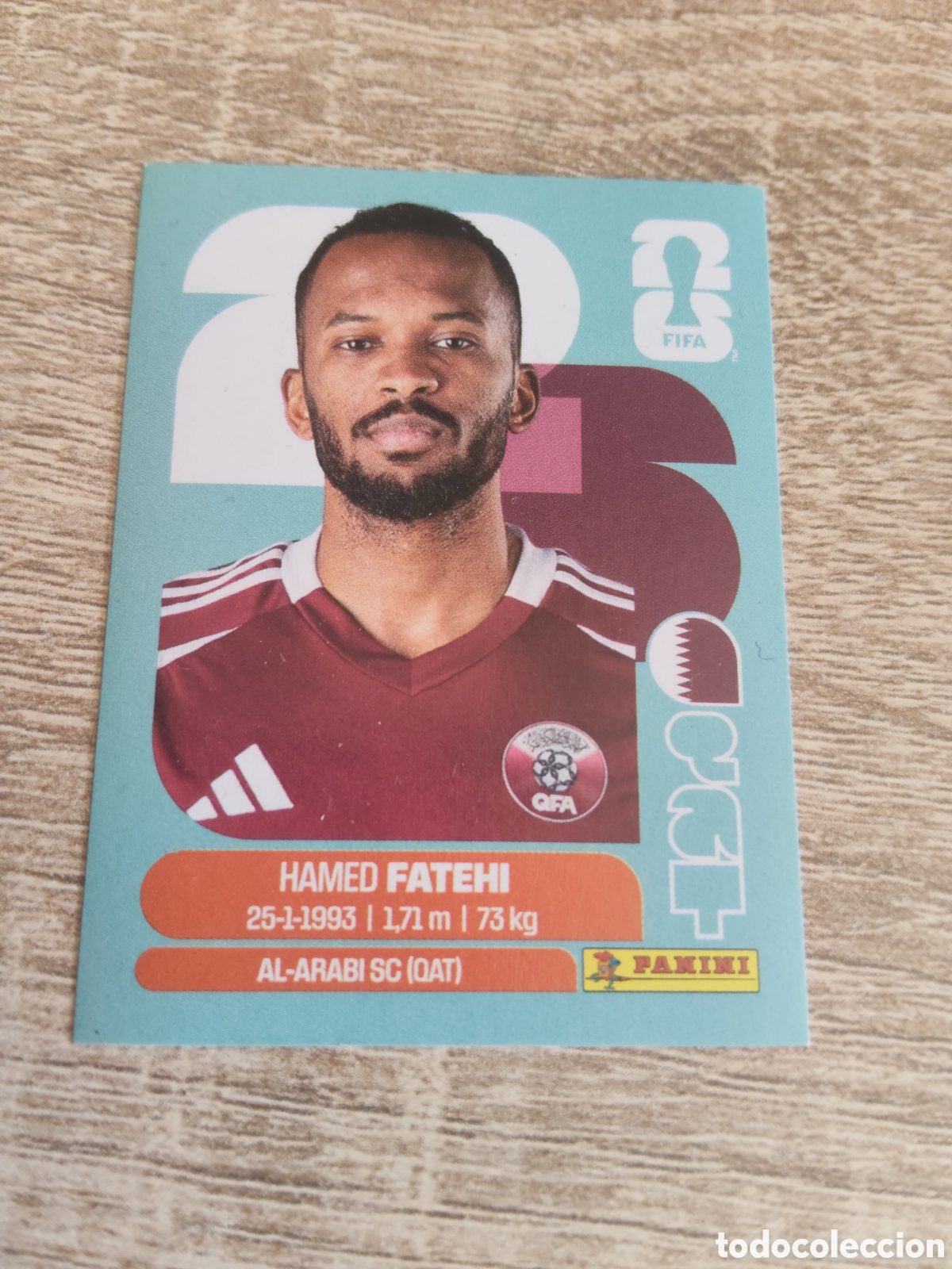 Cromos de F&uacute;tbol: Panini mundial 2026 QAT 12 Hamed Fatehi Qatar