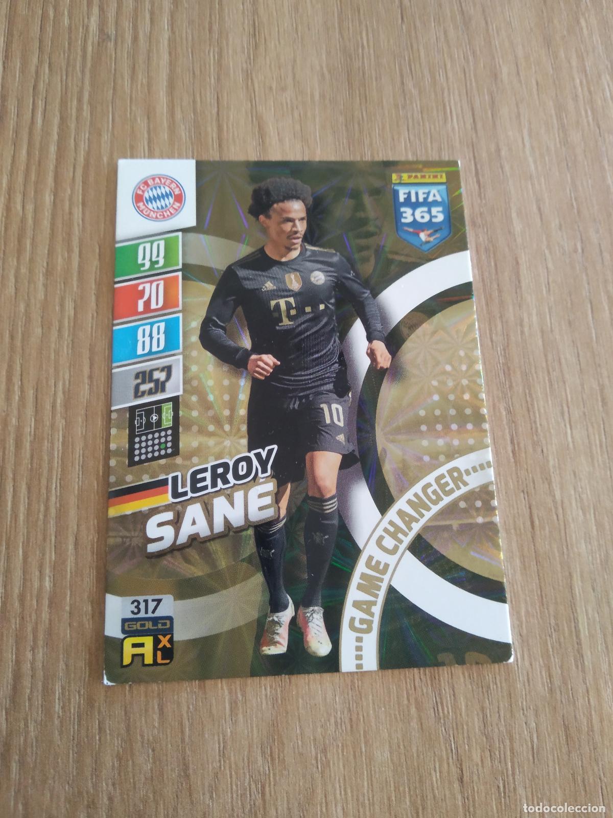 Cromos de F&uacute;tbol: 317 LEROY SANE BAYERN MUNICH CROMO FUTBOL PANINI ADRENALYN 21-22 FIFA 365 2021-2022