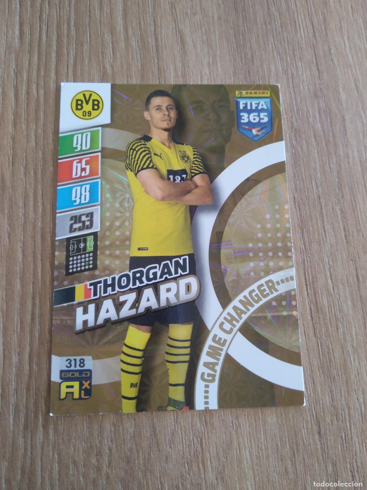 Cromos de F&uacute;tbol: 318 THORGAN HAZARD BORUSSIA DORTMUND CROMO FUTBOL PANINI ADRENALYN 21-22 FIFA 365 2021-2022