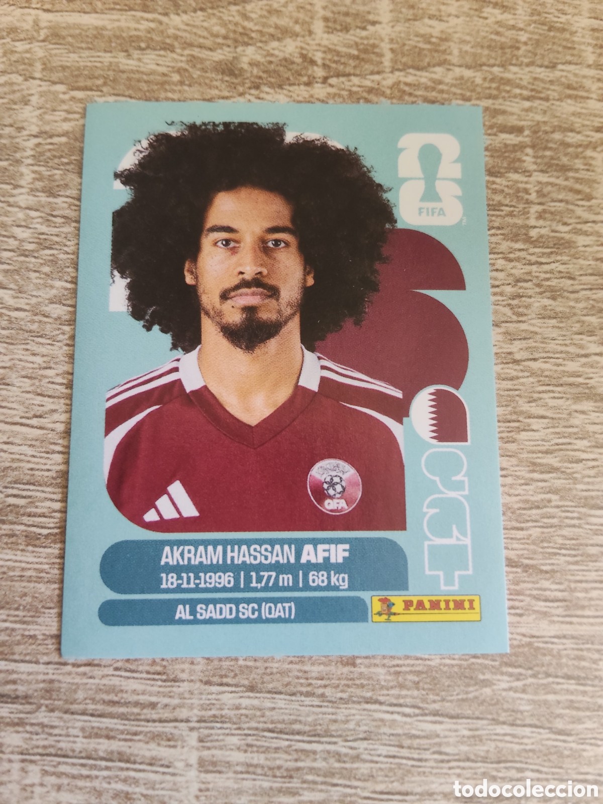 Cromos de F&uacute;tbol: Panini mundial 2026 QAT 18 Akram Hassan Afif Qatar