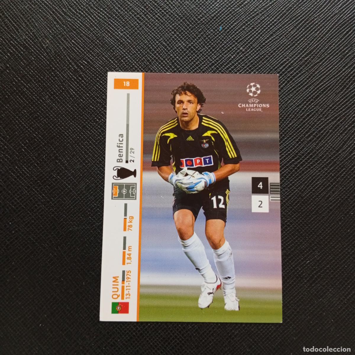 Cromos de F&uacute;tbol: 18 QUIM BENFICA PANINI TRADING CARDS UEFA CHAMPIONS LEAGUE 2007 2008 - (MD2002-2) PG45