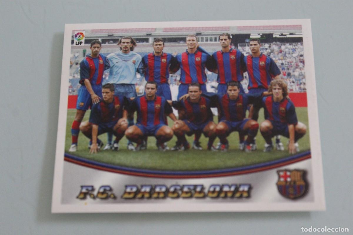 Cromos de F&uacute;tbol: ESTE 03 04 ALINEACI&Oacute;N FC BARCELONA SIN PEGAR