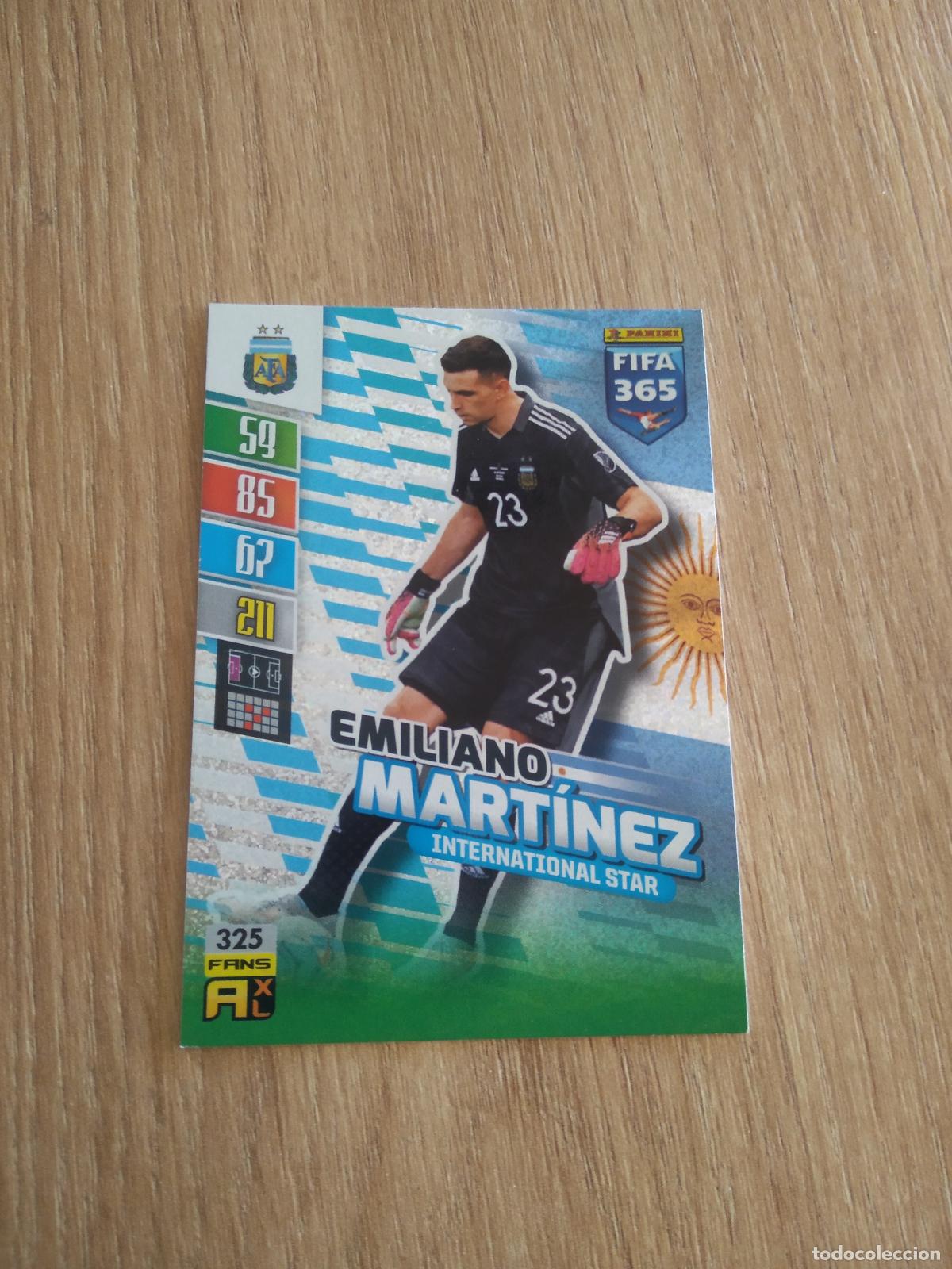 Cromos de F&uacute;tbol: 325 EMILIANO MARTINEZ ARGENTINA CROMO FUTBOL PANINI ADRENALYN 21-22 FIFA 365 2021-2022