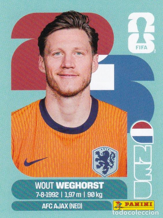 Cromos de F&uacute;tbol: FIFA WORLD CUP 2026 * WEGHORST N&ordm; 19 * DE PAISES BAJOS - NUEVO DE SOBRE (A-18)
