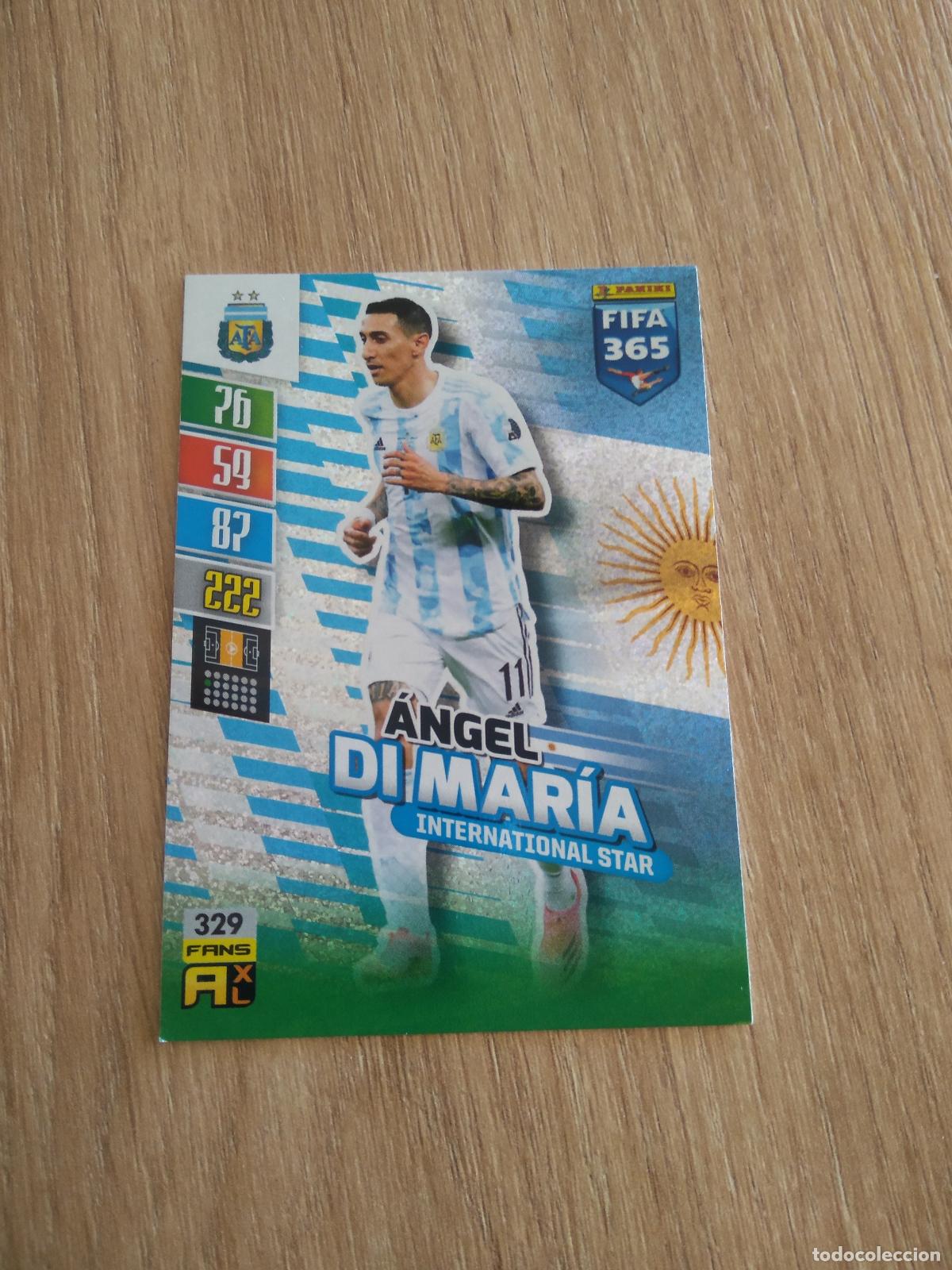 Cromos de F&uacute;tbol: 329 DI MARIA ARGENTINA CROMO FUTBOL PANINI ADRENALYN 21-22 FIFA 365 2021-2022