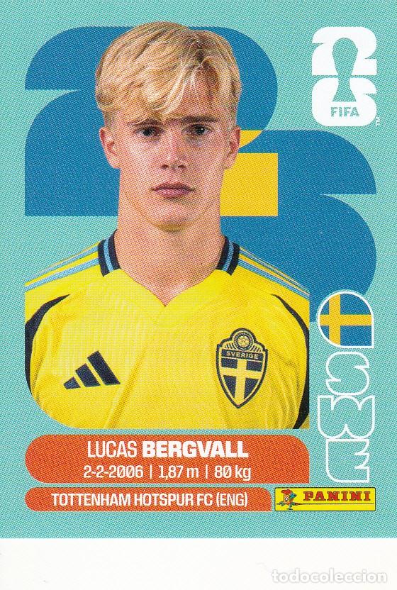 Cromos de F&uacute;tbol: FIFA WORLD CUP 2026 * BERGVALL N&ordm; 8 * DE SUECIA - NUEVO DE SOBRE (A-18)