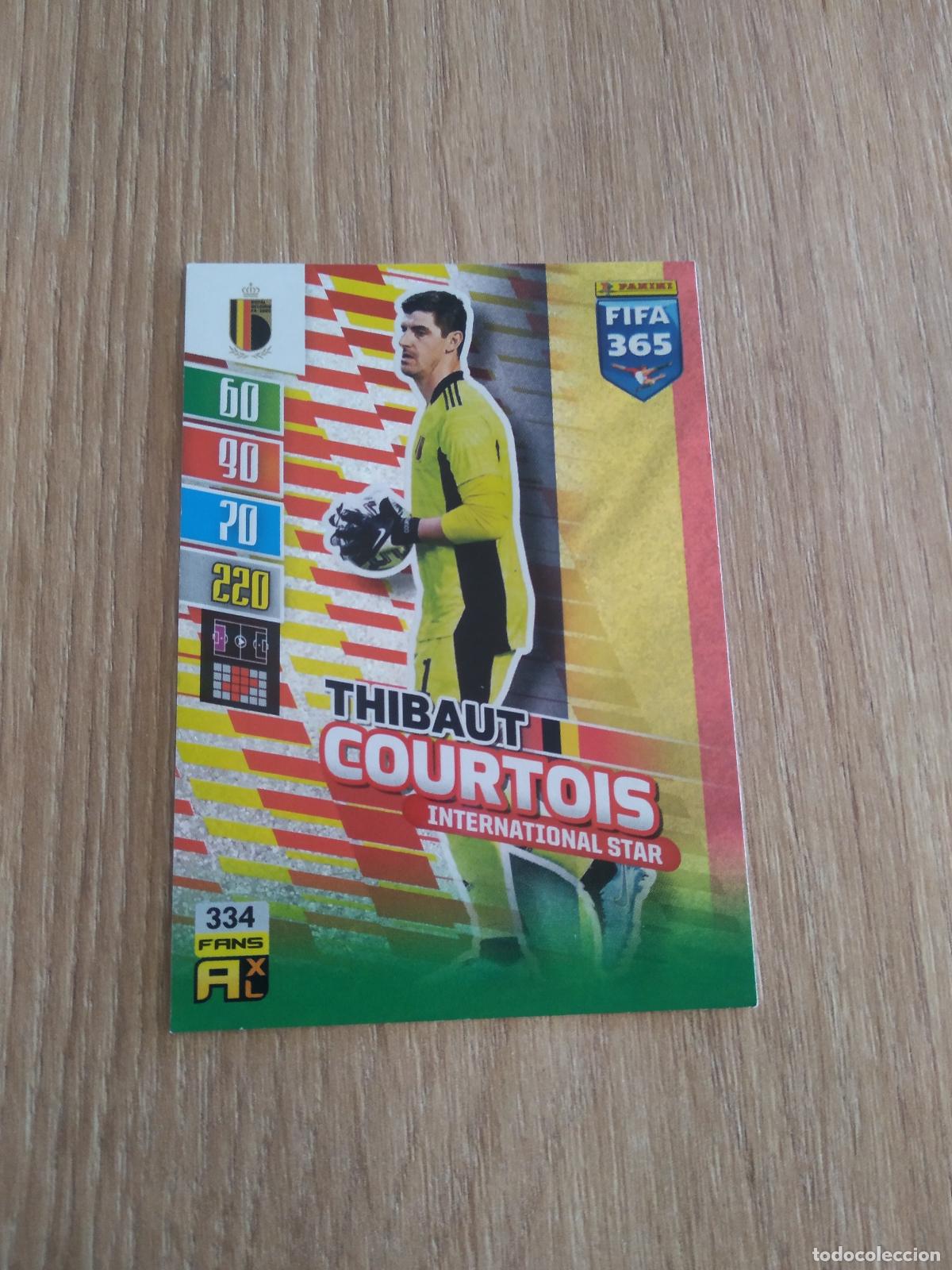 Cromos de F&uacute;tbol: 334 COURTOIS BELGICA CROMO FUTBOL PANINI ADRENALYN 21-22 FIFA 365 2021-2022