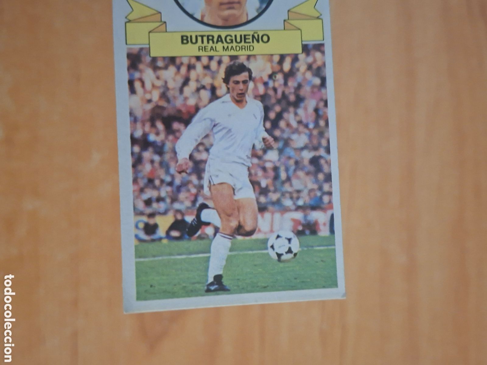 Football Stickers: Este 85 86 Butrague&ntilde;o Madrid sin publicidad despegado ver fotos